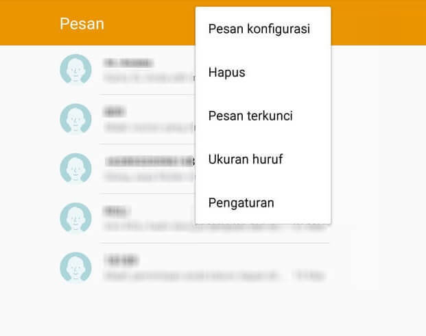 Setting Aplikasi Pesan