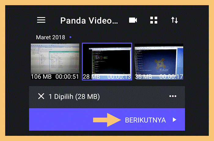Pilih Video yang Diinginkan di Panda Video Compressor