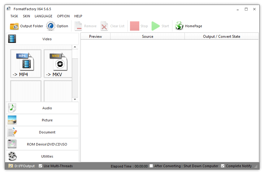 Format Factory Windows