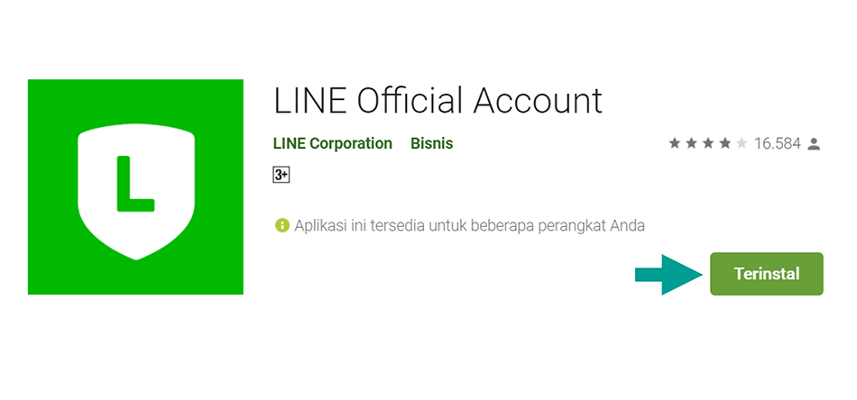 Line Official Account di Playstore