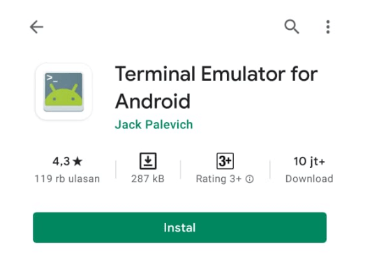 Terminal Emulator di Playstore