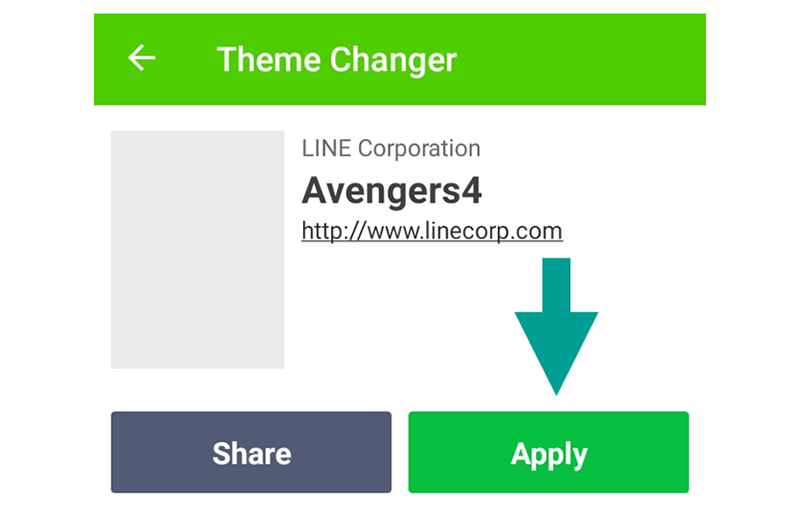 Apply Tema Baru Line