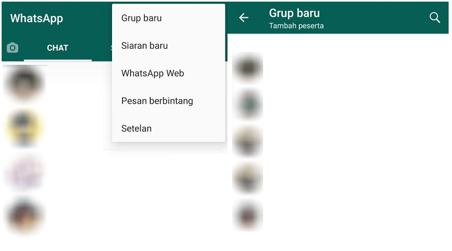 Menu Buat Grup WA