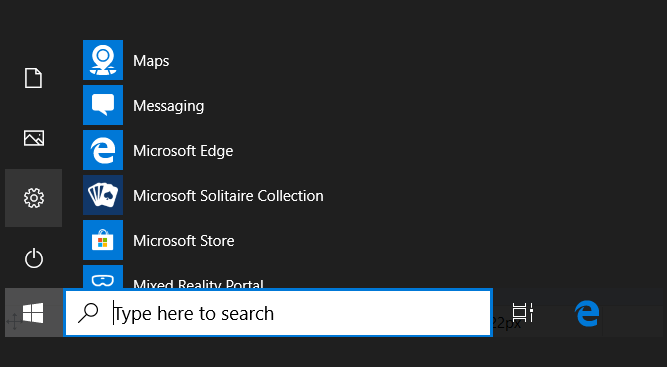 Menu Settings Windows