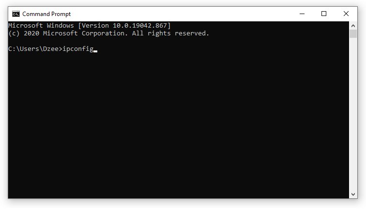 Cek Jaringan di IPConfig