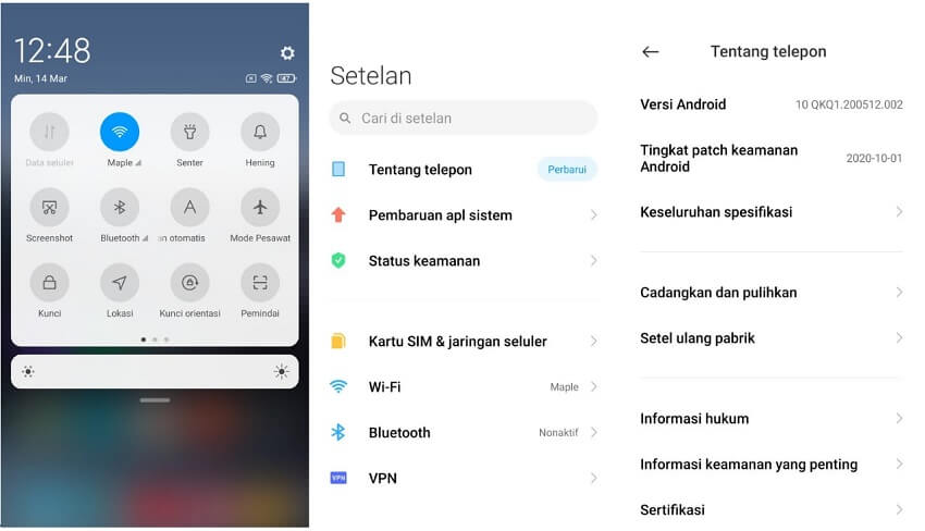 Cek Versi Android di Setelan