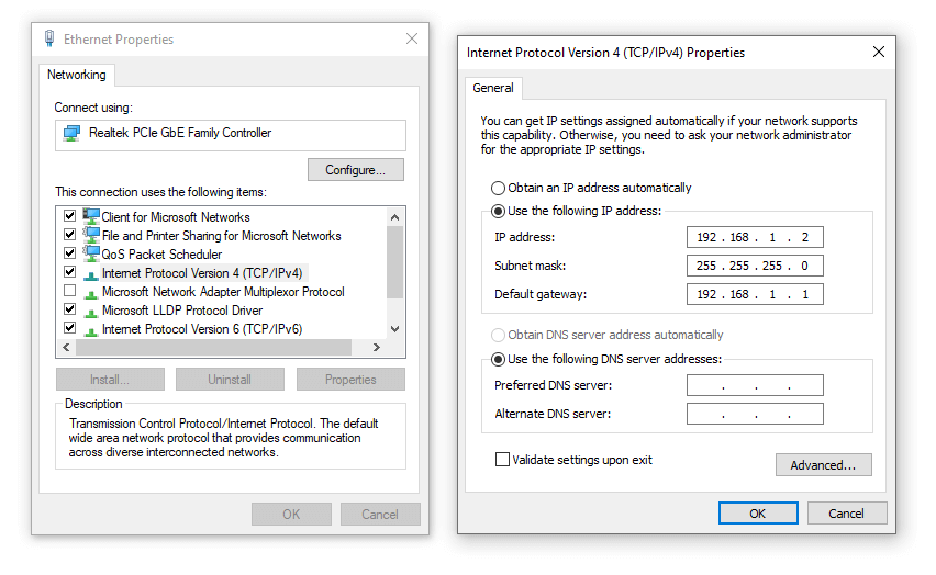 Contoh IP Untuk Sharing Data