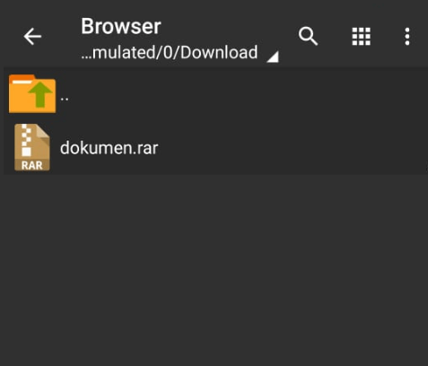 File RAR ZArchiver