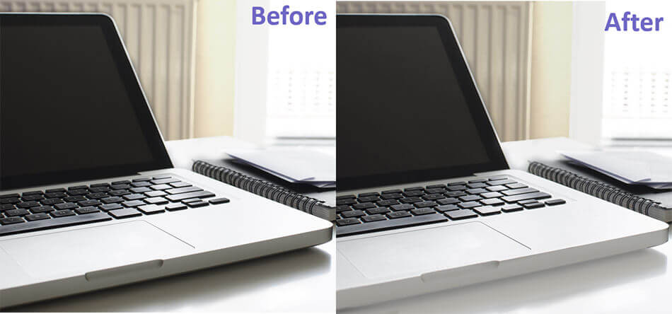 Contoh Hasil Bayangan Hilang di Photoshop