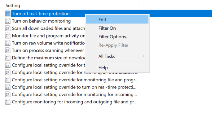 Edit Protection Windows