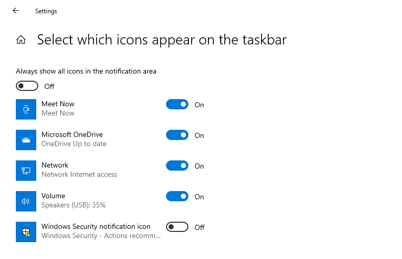 Notifikasi Taskbar Windows