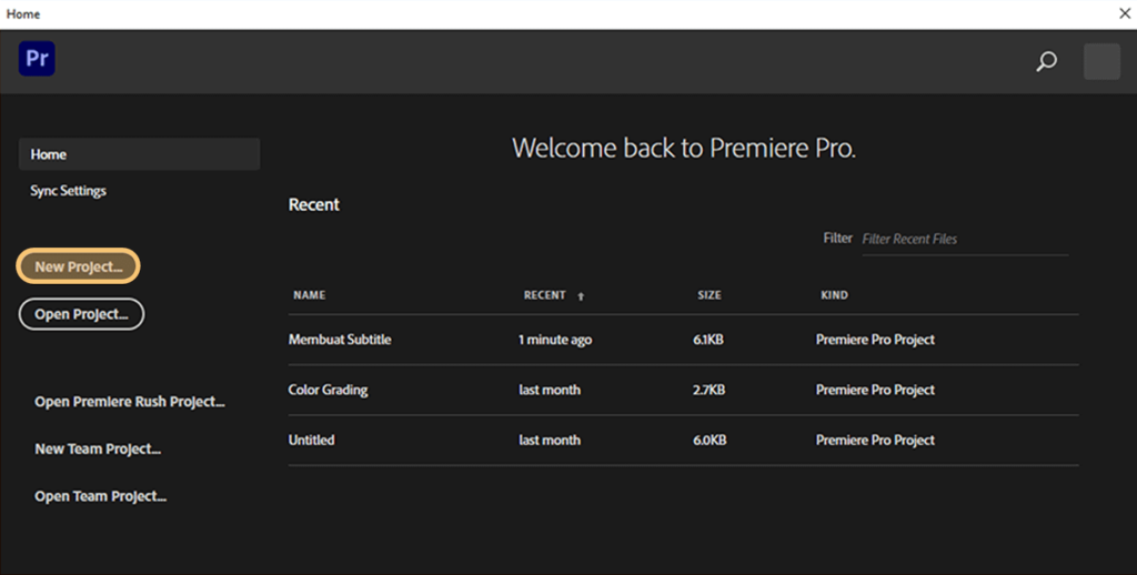 Buka Project Premiere