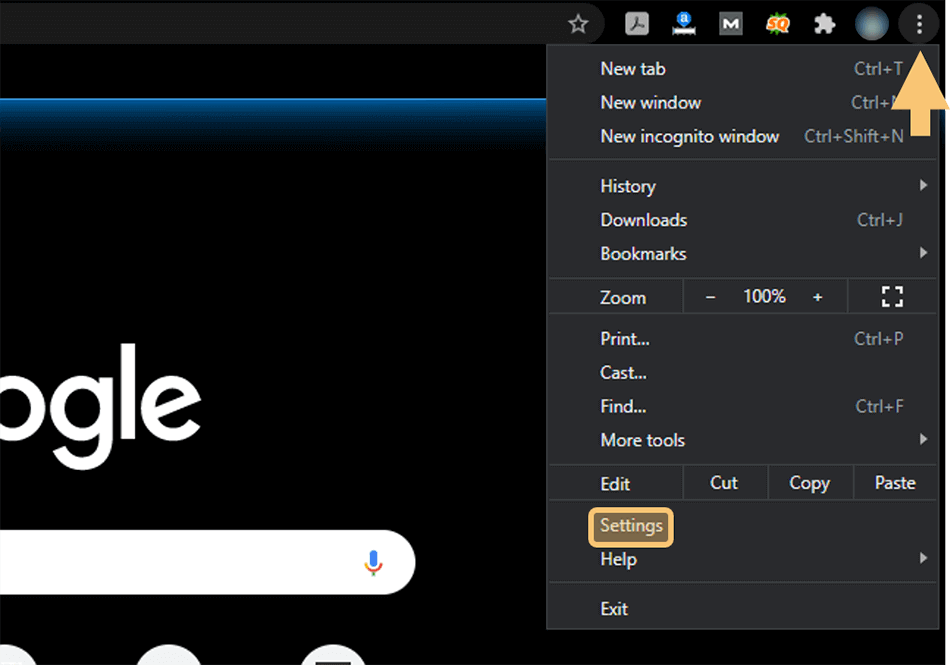 Buka Menu Setting Chrome