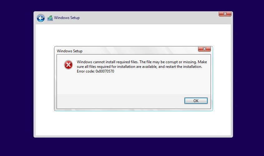 0x80070570 при установке Windows 7. Ошибка при установке виндовс 7 0x80070570. 0x80070570 при обновлении Windows 10. 0x80070570. This file is required