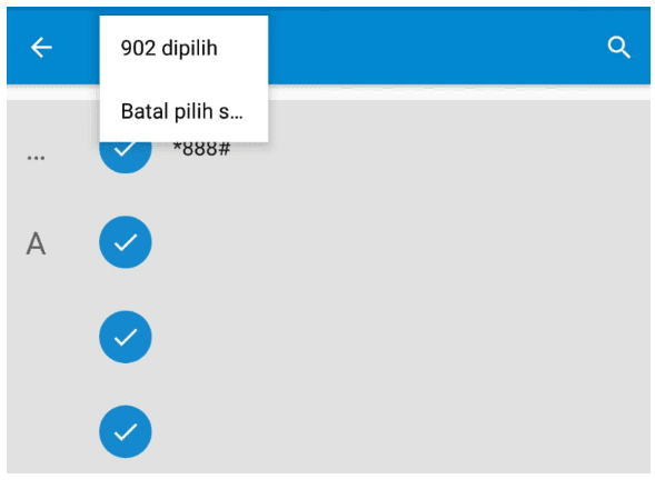 Pilih Data Kontak yang Diinginkan