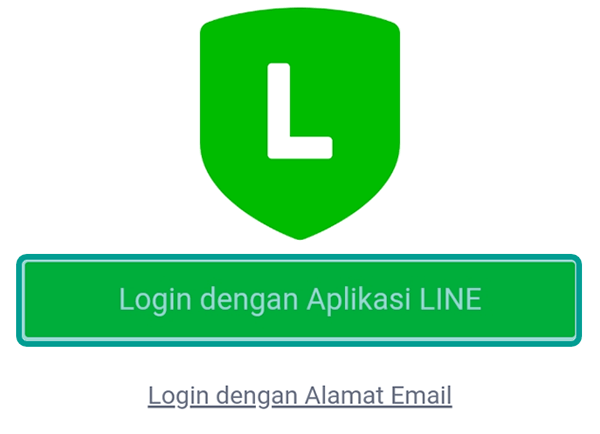 Opsi Login Dengan Aplikasi LINE