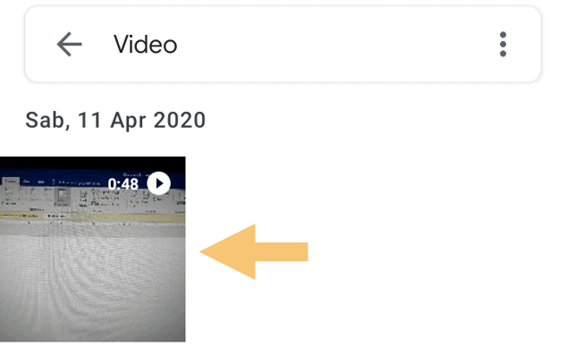Pilih Video di Google Photos
