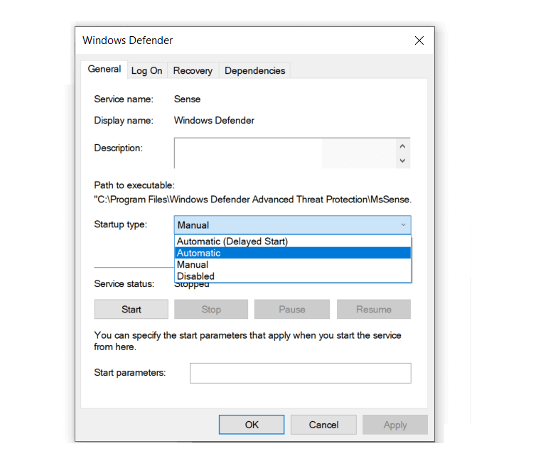 Setting Windows Defender yang Tidak Bisa Nyala