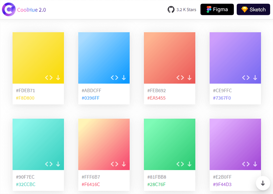 Tampilan Situs Cool Hue