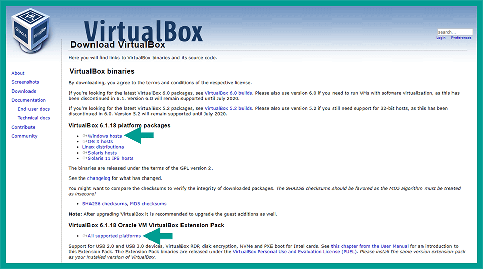 Situs VirtualBox