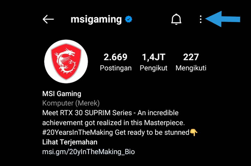 Akun Profil Instagram