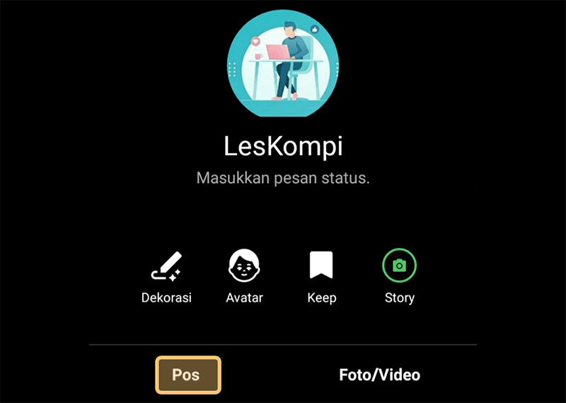 Menu Pos di Line