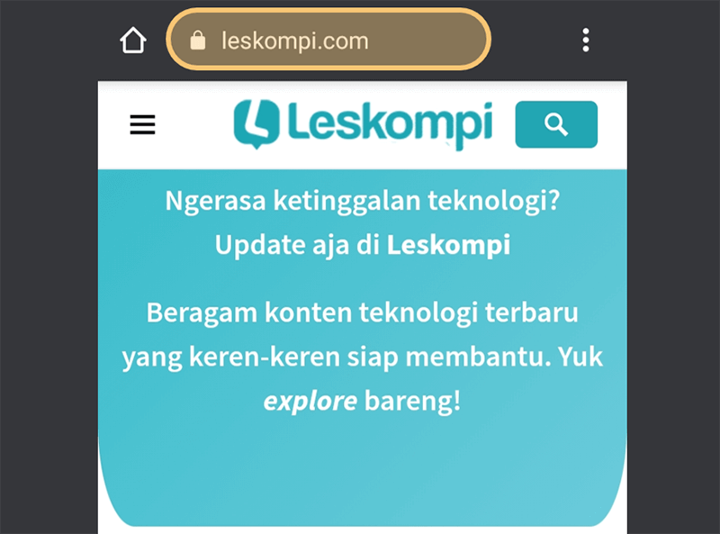 Buka Situs di Chrome