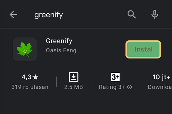 Pasang Greenify