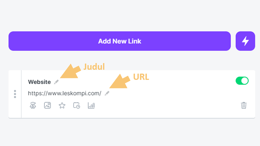 Isi Link dan Judul
