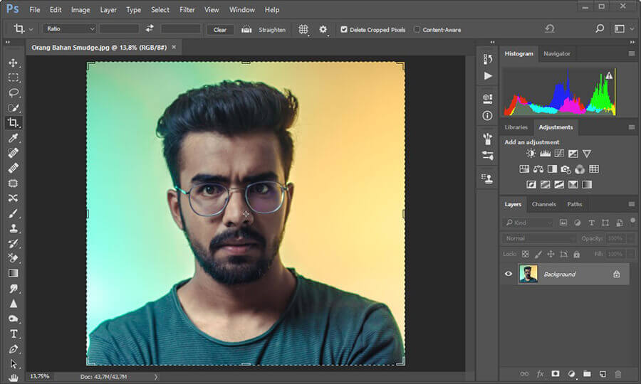 Contoh Import Gambar ke Photoshop