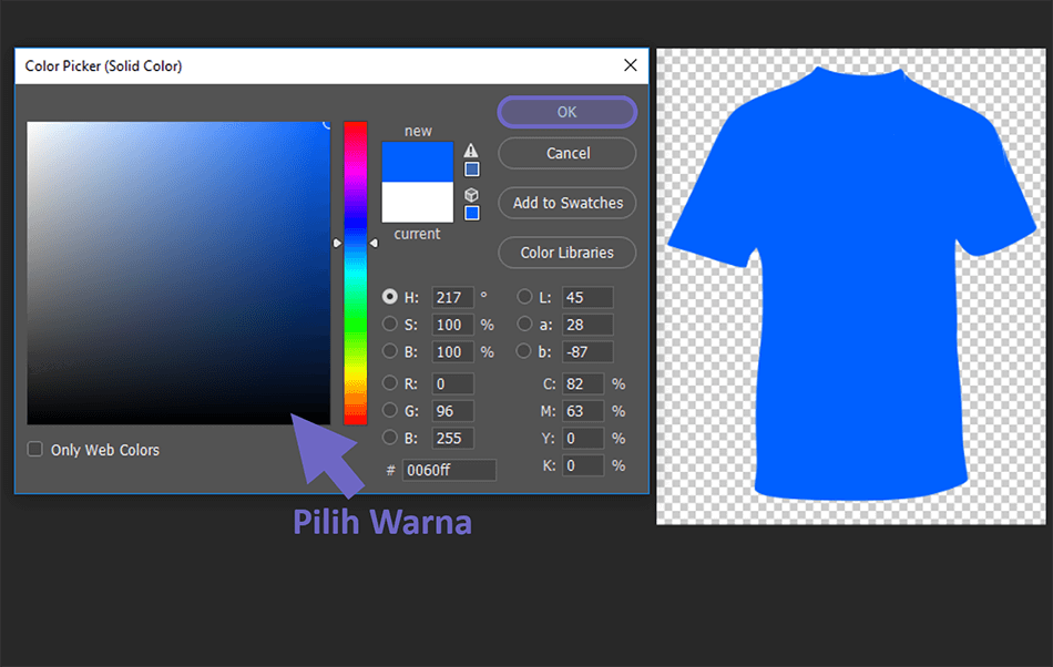 Atur Warna Baju