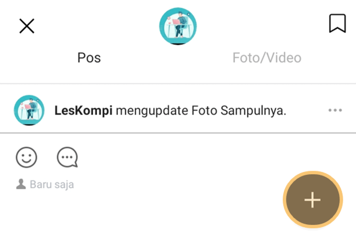 Tambah Postingan Baru di Line