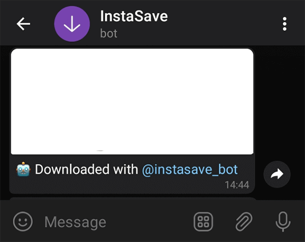 Instasave Bot di Telegram