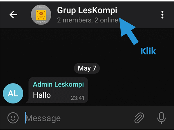 Atur Pengaturan Grup