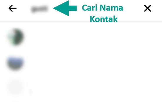 Cari Nama Kontak di Aplikasi Messenger