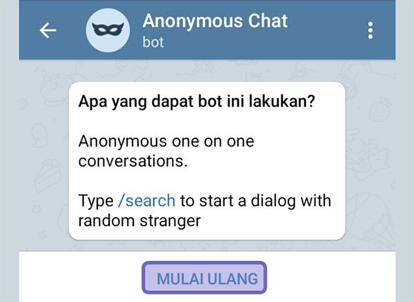 Cari Pengguna Lain di Chatbot