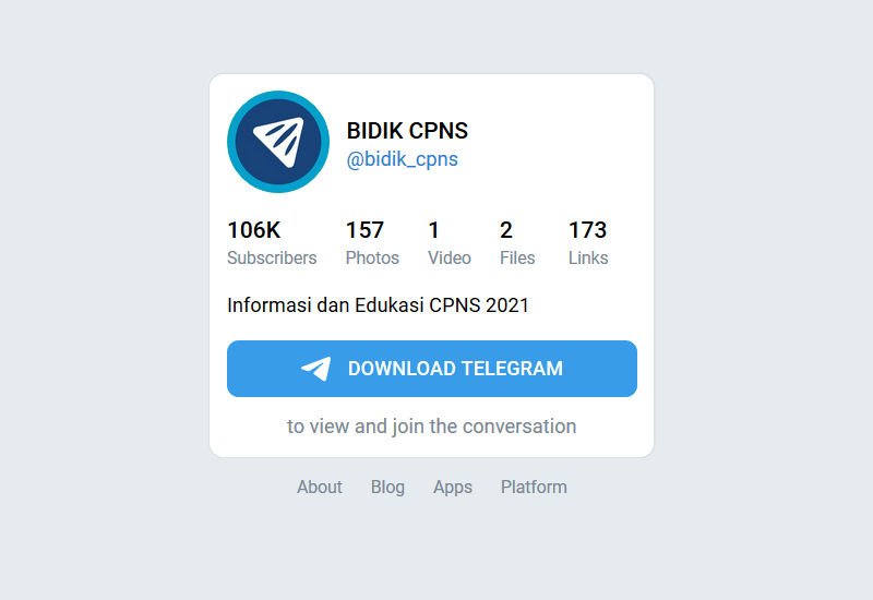Channel CPNS Telegram