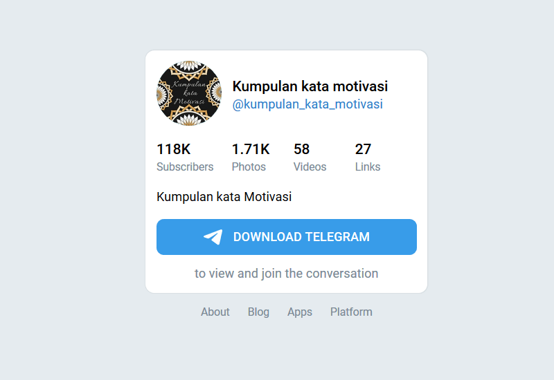 Channel Kata Motivasi