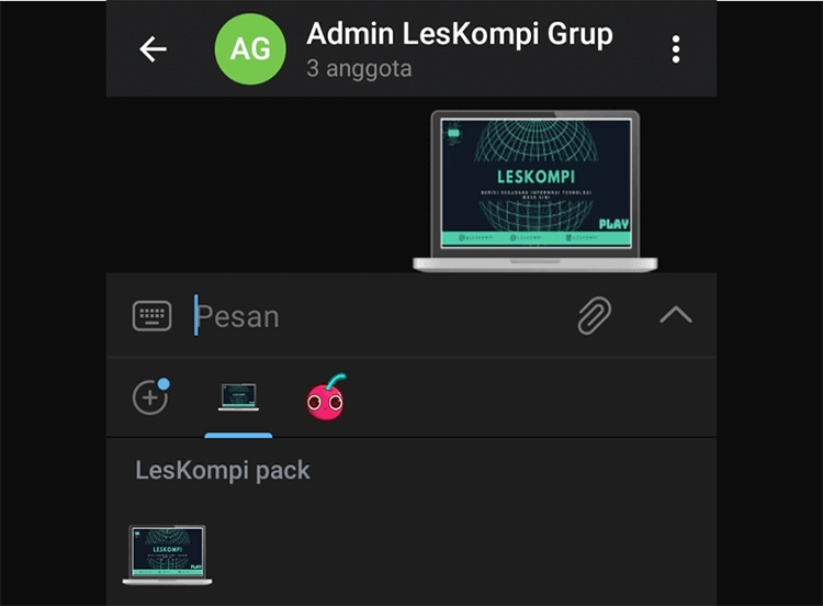 Tes Kirim Stiker