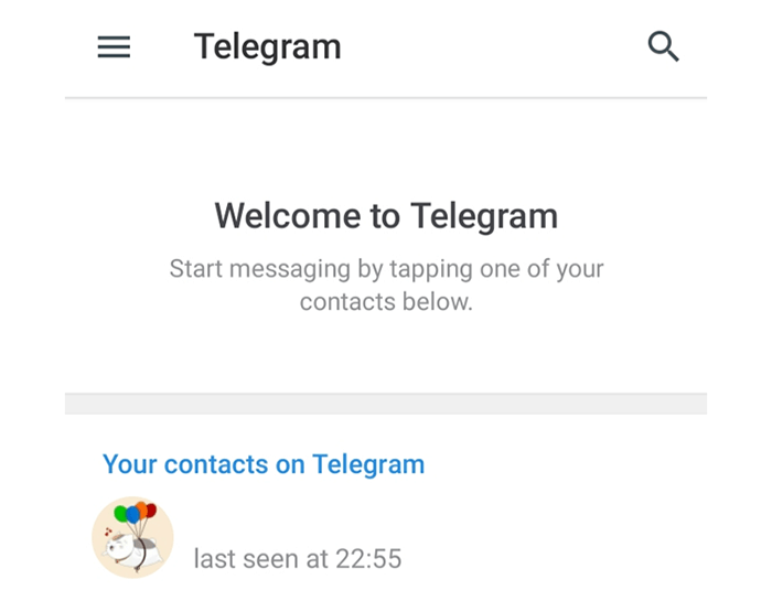 Contoh Selesai Daftar Akun Telegram