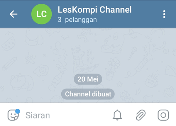 Channel Telegram Berhasil Dibuat