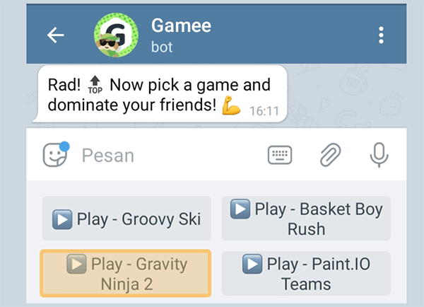 Pilih Game yang Ingin Dimainkan