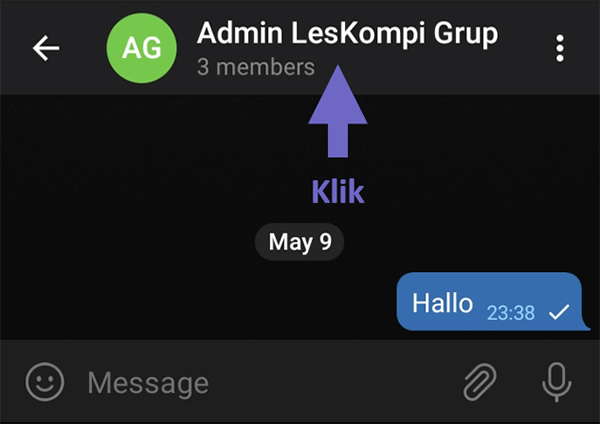Ketuk Nama Grup Telegram