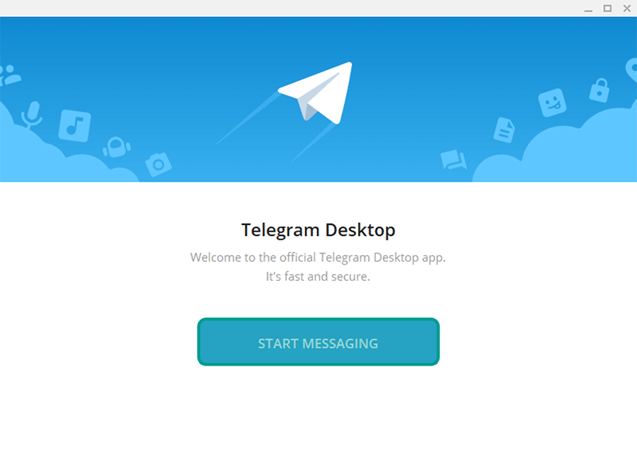 Tombol Start Messaging