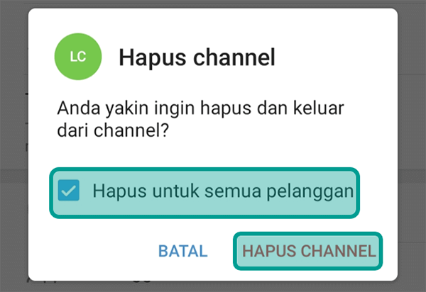 Konfirmasi Delete Channel Telegram