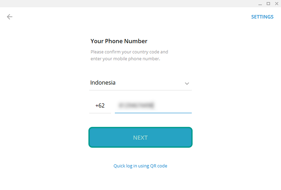 Masukkan Nomor Telegram