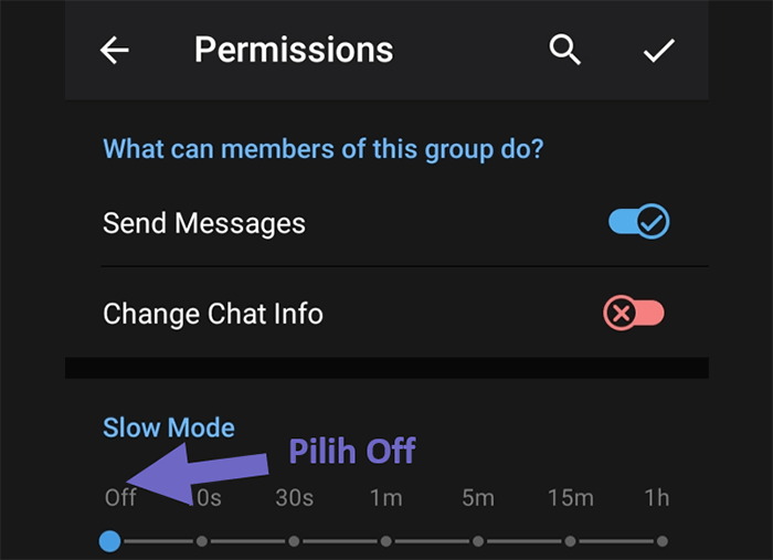 Nonaktifkan Fitur Mode Lambat