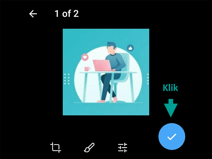 Atur Warna dan Ukuran Foto Telegram