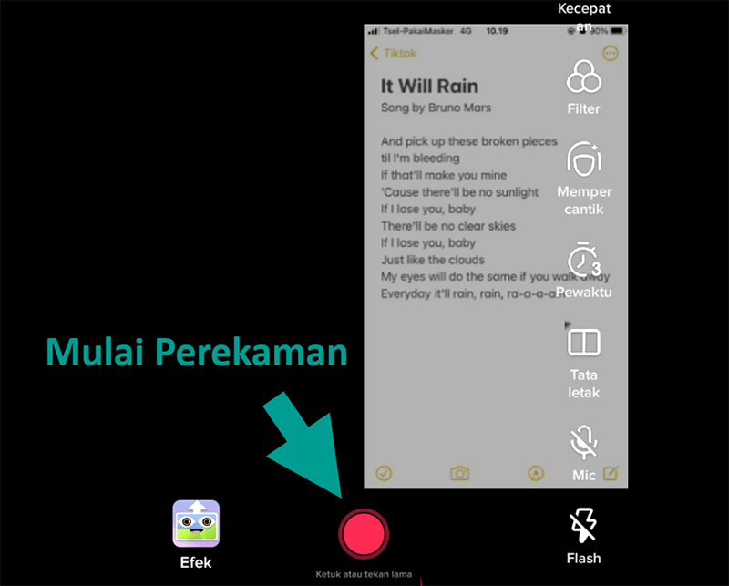 Mulai Rekam Konten Duet TikTok