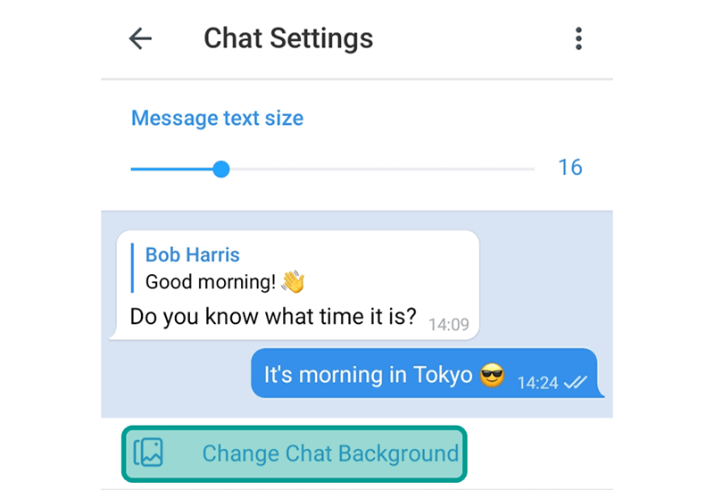Atur Change Chat Background